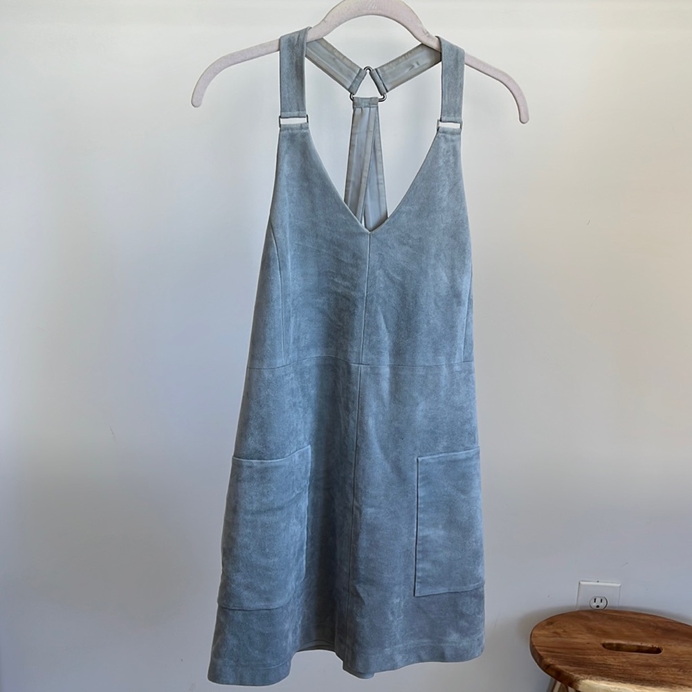 BCBG MaxAzria Grey Suede Abbott Dress